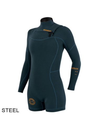 Shorty Femme Manera Seafarer Hybrid 3/2 mm Front Zip 2024