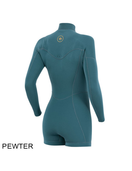 Shorty Femme Manera Seafarer Hybrid 3/2 mm Front Zip 2024