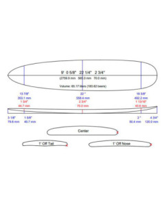 Planche de Surf Surfpistols Duke Longboard 9  2023 2
