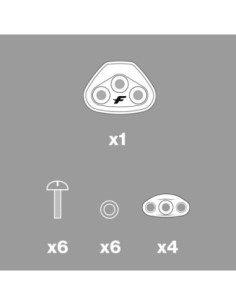 F-One Set de Vis V-straps pour inserts type twintip
