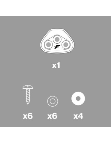 F-One Set de Vis V-straps pour inserts type surf