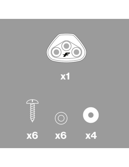 F-One Set de Vis V-straps pour inserts type surf