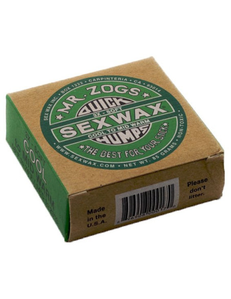 Sex Wax Quick Humps Eco Box - Green 12/23°