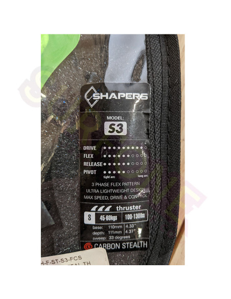 Ailerons Shapers Carbon Stealth S3 x3