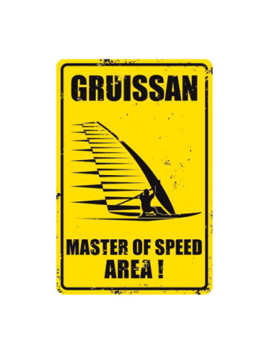 Plaque Déco Surf Pistols Gruissan Master Of Speed