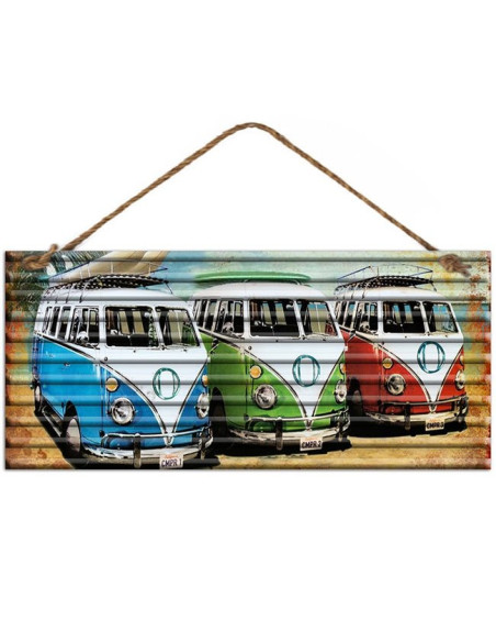 Plaque Déco en Métal Surfpistols Kombi