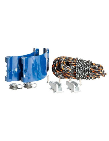 Kit d étarquage Clam Kit Pro bleu ø 32-35mm (coinceurs alu + poulies + cordage)