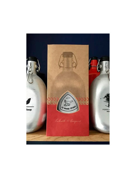 Gourde Le Grand Tétras Originale Concave - Métal