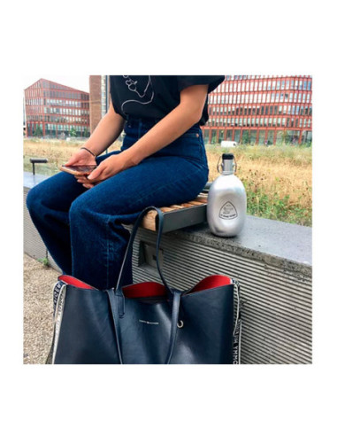 Gourde Le Grand Tétras Originale Concave - Métal