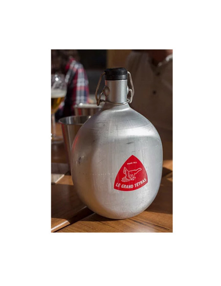 Gourde Le Grand Tétras Originale Ovale - Métal