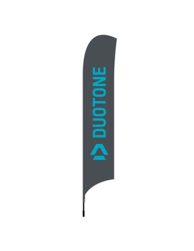 Drapeau de plage Duotone avec mât - Gris