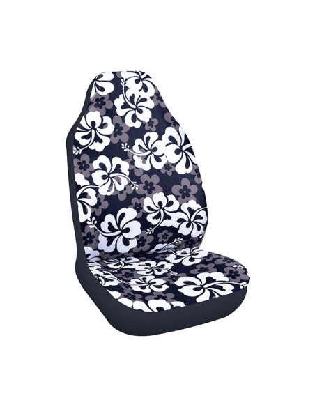 Housse de siège Surfpistols Hibiscus - Noir