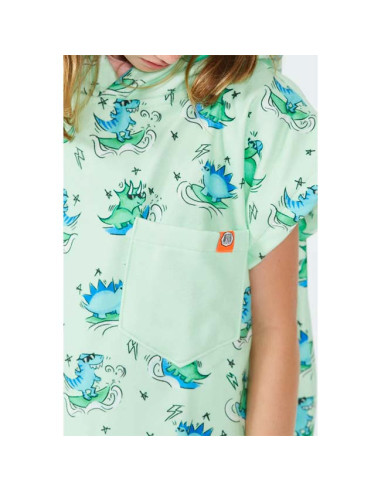 Poncho Enfant After Dino - Green
