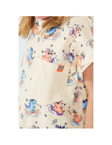 Poncho Enfant After Dino - Peach