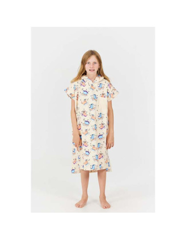 Poncho Enfant After Dino - Peach