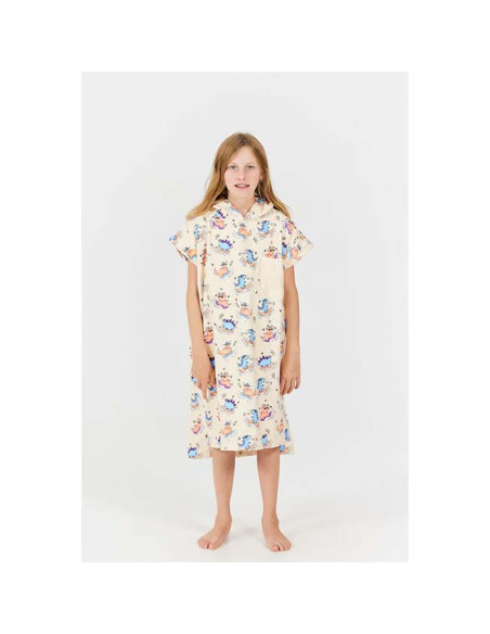 Poncho Enfant After Dino - Peach
