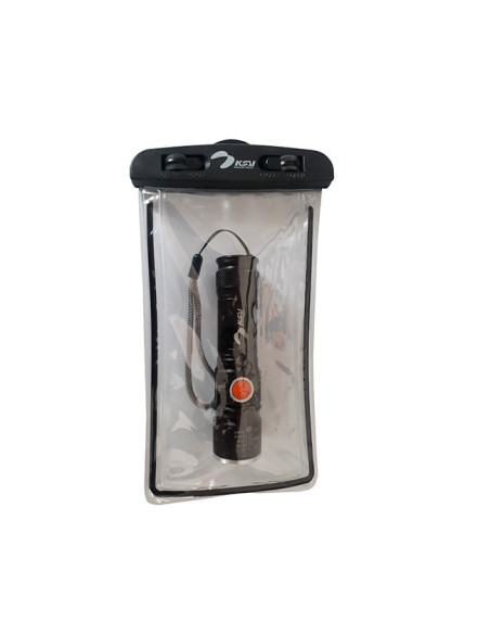 Lampe de poche led KSV + pochette étanche