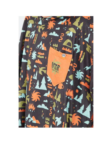 Poncho After Outdoor Trekking - Black