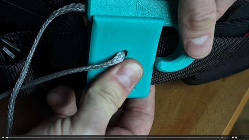 Vidéo d'utilisation du crochet parawing magnétique