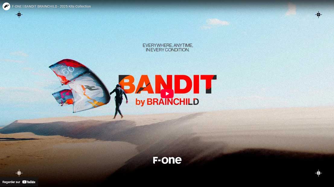 Vidéo de la Bandit Brainchild de chez F-One