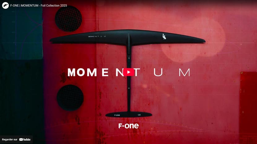 Vidéo du foil Momentum de chez F-One