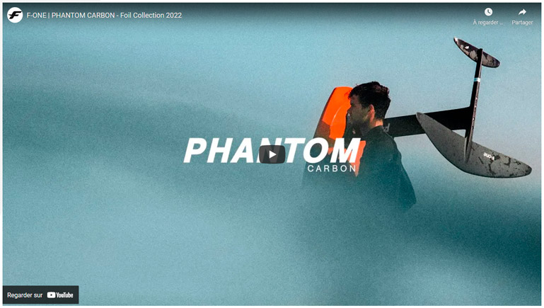 Vidéo du foil Phantom Carbon de chez F-One"