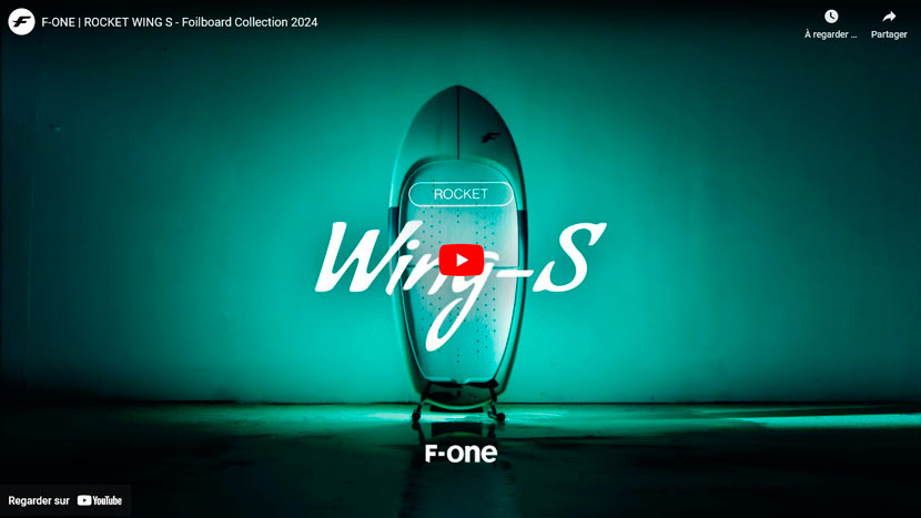 Vidéo de la Rocket Wing-S de chez F-one