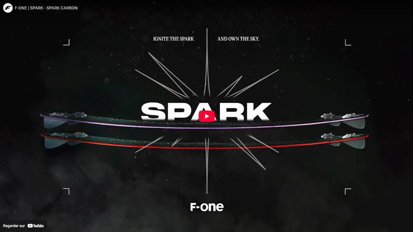 Vidéo de la gamme Spark de chez F-One