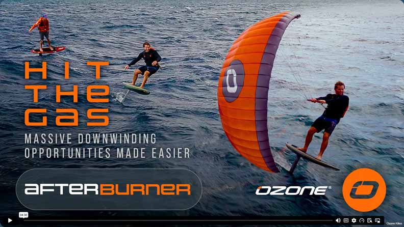 Vidéo de la parawing Afterburner de chez Ozone