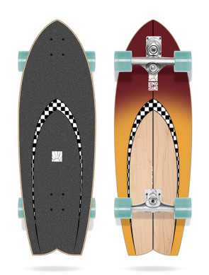 Skateboard Long Island Surf Checker 30" 2023