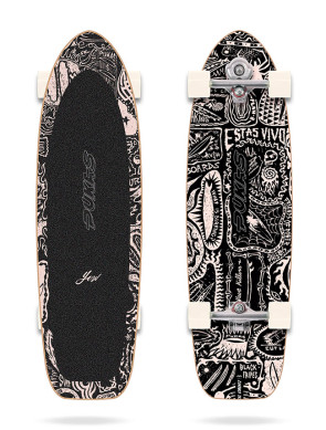 Skateboard Yow X Pukas Dark 34.5" Surfskate 2021