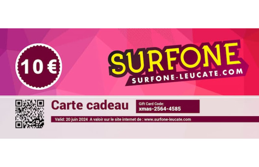 
			                        			Carte cadeau 10