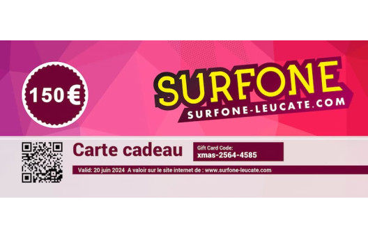 
			                        			Carte cadeau 150